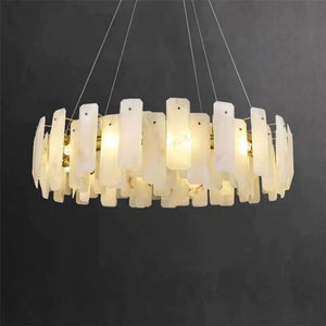 Alabaster Round Pendant Chandelier - view 2