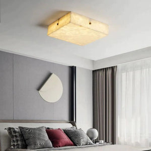 Alabaster Square Flushmount, flush mount - view 4