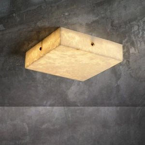 Alabaster Square Flushmount, flush mount
