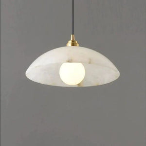 Alabaster Umbrella Pendant - view 2