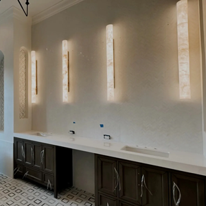 Alabaster Round Tube Wall Sconce, chandelier - view 5