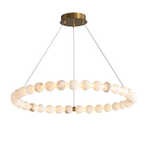 Alabaster Orb Ring Chandelier - view 8