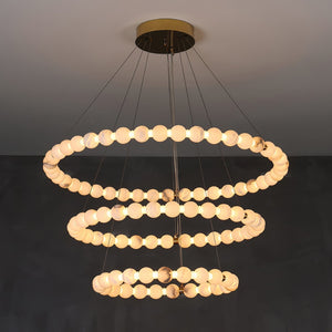 Alabaster Orb Ring Chandelier - view 14