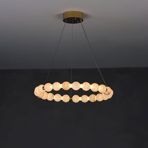 Alabaster Orb Ring Chandelier - view 22