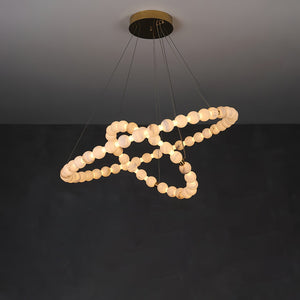 Alabaster Orb Ring Chandelier - view 5