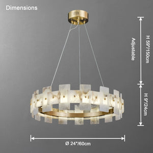 Alabaster Tiered Chandelier - view 8