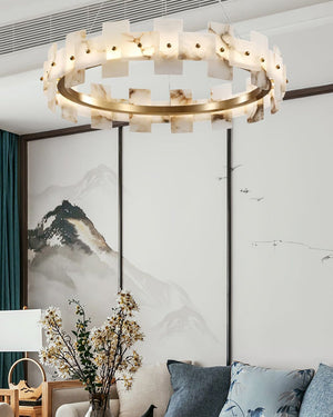 Alabaster Tiered Chandelier - view 16