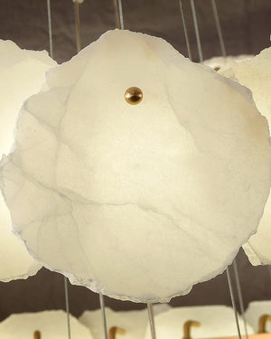 Alabaster Tiered Circular Chandelier - view 7