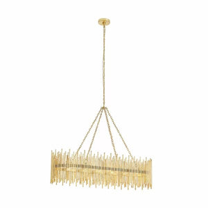 10 Lights Rectangle Pendant Chandelier, rectangular - view 8