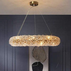 Aleya Crystal Ring Chandelier - view 2