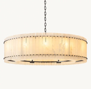 Amelia Alabaster Round Chandelier - view 2