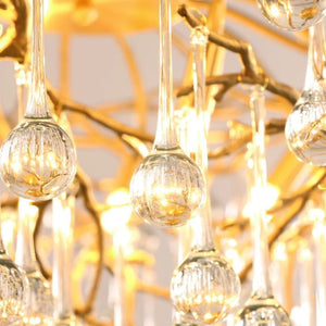 Arcadia Branch Brass Chandelier - view 9