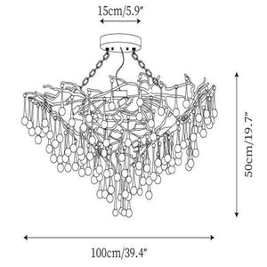 Anita Brass Chandelier - view 10