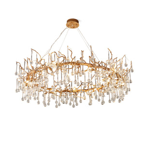 Anita Branch Brass Crystal Chandelier - view 11