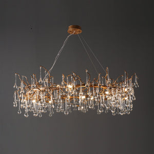 Anita Branch Brass Crystal Chandelier - view 3