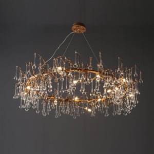 Anita Branch Brass Crystal Chandelier - view 4