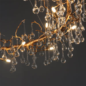Anita Branch Brass Crystal Chandelier - view 8