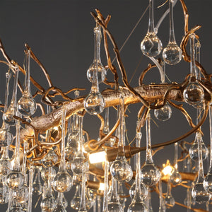 Anita Branch Brass Crystal Chandelier - view 10