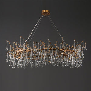 Anita Branch Brass Crystal Chandelier - view 7