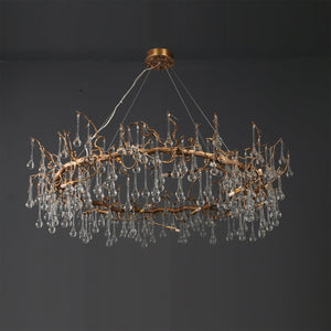 Anita Branch Brass Crystal Chandelier - view 5