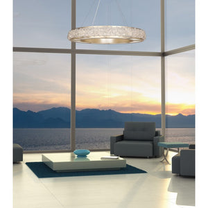 Citrine Halo Crystal Chandelier - view 2