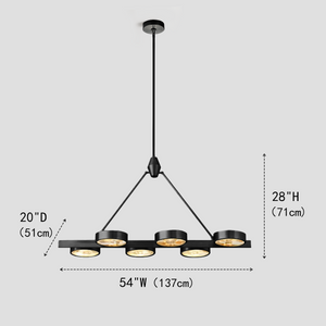 Aster Linear Brass Chandelier - view 2