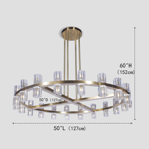 Aurora 1-Tier Round Chandelier 50” - view 4