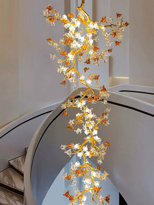 Art Flower Staircase Long Branch Chandelier - view 9