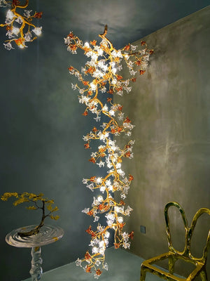 Art Flower Staircase Long Branch Chandelier - view 10