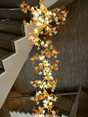 Art Flower Staircase Long Branch Chandelier - view 7