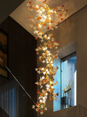 Art Flower Staircase Long Branch Chandelier - view 8
