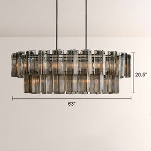 Art Glass Delsia Linear Chandelier - view 14