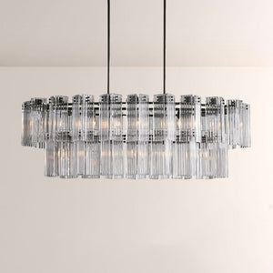 Art Glass Delsia Linear Chandelier