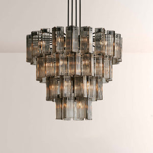 Art Glass Delsia Round Chandelier 48" - view 4