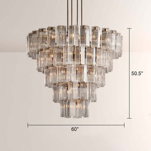 Art Glass Delsia Round Chandelier 60" - view 10