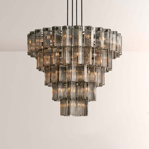 Art Glass Delsia Round Chandelier 60" - view 4