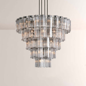 Art Glass Delsia Round Chandelier 60" - view 3