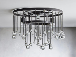 Aubrey Crystal Ball Flushmount, flush mount - view 5