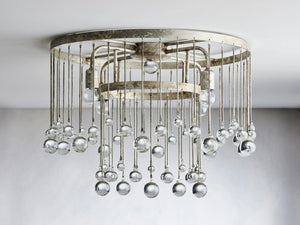 Aubrey Crystal Ball Flushmount, flush mount - view 7