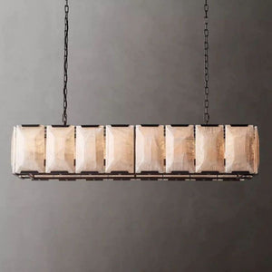 Aubrey Calcite Rectangular Chandelier 54" - view 2