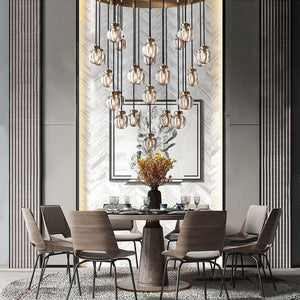 Perla Round Chandelier 22" - view 9