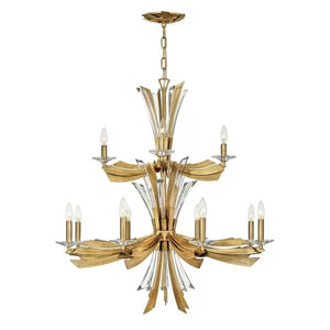 Bergamots 12 Lights Two tier Chandelier, two-tier