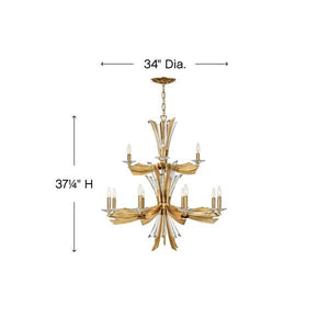 Bergamots 12 Lights Two tier Chandelier, two-tier - view 8