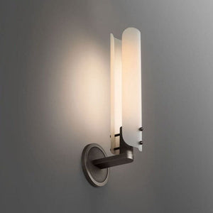 Beryl Single Layer White Glass Wall Light, chandelier - view 5