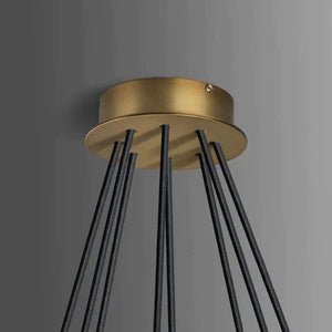 Cono Crystal Round Chandelier 60" - view 3