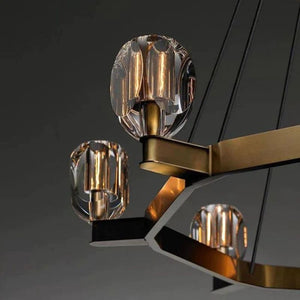 Cono Crystal Round Chandelier 60" - view 2