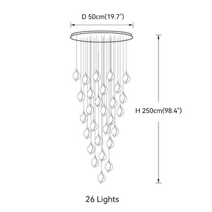 Bloom Porcelain Petals Pendant Light - view 25