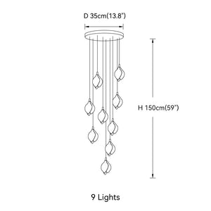 Bloom Porcelain Petals Pendant Light - view 20