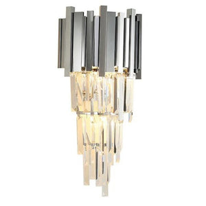 Natasha Chrome Crystal Wall Sconce 19"H, chandelier - view 3