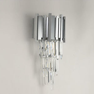 Natasha Chrome Crystal Wall Sconce 19"H, chandelier - view 4